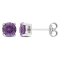 2 CT TGW Simulated Alexandrite Stud Earrings in Sterling Silver