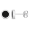 5/8 CT TGW Hematite Stud Earrings in Sterling Silver
