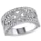 1/4 CT TW Diamond Filigree Ring in Sterling Silver