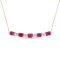 2 5/8 CT TGW Ruby and 2/5 CT TW Diamond Necklace in 14K Yellow Gold