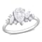 1 3/8 CT TGW Lab Grown Diamond Engagement Ring in 14K White Gold