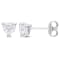 1 CT DEW Created Moissanite Earrings in Sterling Silver