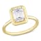 1 3/4 CT DEW Octagon-Shaped Lab Created Moissanite Engagement Ring in
10K Yellow Gold