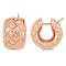 21mm Lattice-Style Hoop Earrings in 14k  Gold