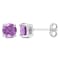 1 1/3 CT TGW Amethyst Stud Earrings in Sterling Silver