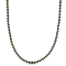 50 1/2 CT TGW Created Black Spinel Tennis Necklace in Yellow Plated
Sterling Silver