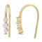 1/2 CT TGW Lab Grown Diamond Hook Earrings in 18K Yellow Gold Plated
Sterling Silver