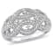 1/8 CT TW Diamond Infinity Ring in Sterling Silver