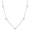 1 CT TW Diamond Station Necklace in Platinum