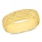 Ladies 6mm Lattice Wedding Band in 14K Yellow Gold