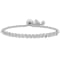 1/2 Ct DEW Created Moissanite S link Adjustable Bolo Bracelet in
Sterling Silver