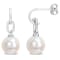 9-9.5MM Freshwater Cultured Pearl Drop Earrings in Sterling Silver