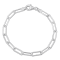 5MM Polished Paperclip Chain Bracelet in Sterling Silver