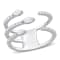 1/5 CT TW Diamond Coil Ring in 14K White Gold