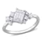 1 1/3 CT TGW Lab Grown Diamond Engagement Ring in 14K White Gold