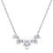 5/8ctw Lab-Grown Diamond 5-Stone Necklace in 14K White Gold