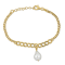 9MM Freshwater Cultured Pearl with Link Chain Bracelet in Yellow Plated
Sterling Silver