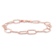 6.5MM Twisted Rolo Chain Bracelet in 18K Rose Gold Over Sterling Silver