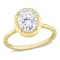 2 CT DEW Oval-Shaped Lab Created Moissanite Engagement Ring in 10K
Yellow Gold