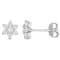 1/2 CT DEW Created Moissanite Stud Earrings in Sterling Silver