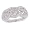 1/4 CT TW Diamond Entwined Ring in Sterling Silver