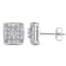3/4 CT TW Diamond Framed Stud Earrings in 14k White Gold