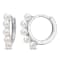 2-2.5MM Freshwater Cultured Pearl Mini Hoop Earrings in 10K White Gold