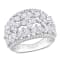 3 3/8 CT TGW Lab Grown Diamond Wide Band Ring in 14K White Gold