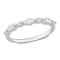 3/5 CT TGW Lab Grown Diamond Semi-Eternity Ring in Platinum Plated
Sterling Silver