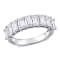 2-3/4 CT DEW Created Moissanite Semi Eternity Ring in 10K White Gold