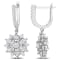 4/5 CT TW Diamond Floral Drop Earrings in 14K White Gold