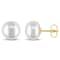 10-11MM Freshwater Cultured Pearl Stud Earrings in 14K Yellow Gold