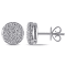3/4 CT  Diamond Stud Earrings in 14k White Gold