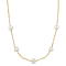9-10 MM Freshwater Cultured Pearl Necklace in 18K Yellow Gold Over
Sterling Silver