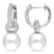 9-9.5MM South Sean Cultured Pearl and 1/2 CT TW Diamond Earrings in 14K
White Gold