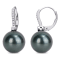 11-12MM Tahitian Cultured Pearl and 1/8 CT TW Diamond Earrings in 10K
White Gold