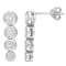 2 3/4 CT TGW Cubic Zirconia Graduated Earrings in Sterling Silver