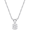 0.50ctw Lab-Grown Diamond Solitaire Pendant with Chain in 14K White Gold