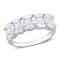2 1/2 CT DEW Created Moissanite Anniversary Ring in Sterling Silver