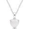 1 1/5 CT TGW Opal Solitaire Pendant With Chain in Sterling Silver