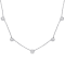 2 1/4 CT DEW Created Moissanite Yard Necklace in Sterling Silver