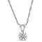 0.75ctw Lab-Grown Diamond Solitaire Pendant with Chain in 14K White Gold
(IGI Certified)