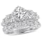 1/5 CT TW Diamond Vintage Bridal Set in Sterling Silver