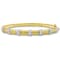 14K Two-tone Gold 3/4 CT TW Diamond Bangle