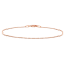 1MM Ball Chain Bracelet in 18K Rose Gold Over Sterling Silver
