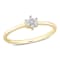 Diamond Accent Promise Ring in 18K Yellow Gold Over Sterling Silver