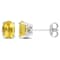 1 3/8 CT TGW Oval Citrine Stud Earrings in Sterling Silver