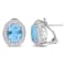 8 5/8 CT TGW Sky Blue Topaz and White Topaz Double Halo Earrings in
Sterling Silver