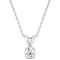0.75ctw Lab-Grown Diamond Solitaire Pendant with Chain in Platinum (IGI Certified)