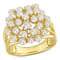 2-3MM Freshwater Cultured Pearl Split Shank Ring in Yellow Plated
Sterling Silver